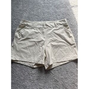 Vineyard Vines Performance Shorts Womens 16 Khaki Tan Stretch Golf Chino Casual